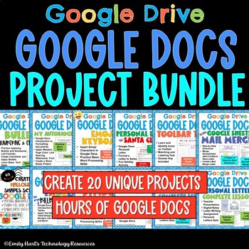 Preview of GOOGLE DOCS BUSINESS PROJECTS - COMPLETE BUNDLE - COMPUTER LAB ASSIGNMENTS