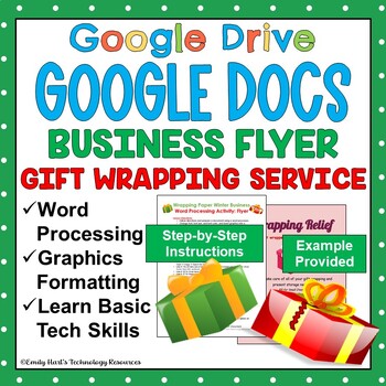 Preview of GOOGLE DOCS: Create a Holiday Business FLYER Using a Word Processor