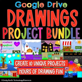 Preview of GOOGLE DRAWINGS BUNDLE: Hours of Engaging Projects Using Google Drawings