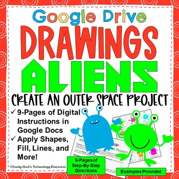 GOOGLE DRAWINGS: Create an ALIENS in OUTER SPACE PROJECT using Google  Drawings