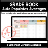 GOOGLE DRIVE GRADE BOOK - EXTREME - Auto-populating and Co