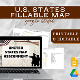 GOOGLE DRIVE | Online United States Map Fillable Worksheet