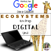 GOOGLE Ecosystems Unit No Prep Digital Interactive Lessons