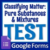 GOOGLE FORMS Classification of Matter Test Pure Substances