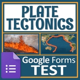 GOOGLE FORMS Plate Tectonics Test Assessment Middle School