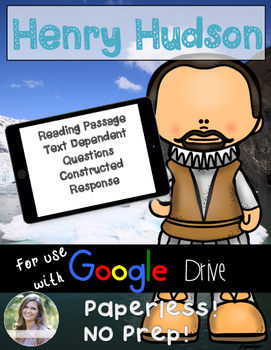 Preview of GOOGLE Henry Hudson Passage: Text Dependent Questions and Response