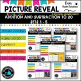 GOOGLE Picture Reveal ADDITION AND SUBTRACTION TO 20 with 