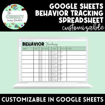 Preview of GOOGLE SHEETS BEHAVIOR TRACKING SPREADSHEET