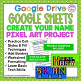 GOOGLE SHEETS: Create Your Name Using PIXEL ART in Google Sheets