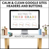 GOOGLE SITES Calm & Clean Buttons and Headers | Ready to Upload