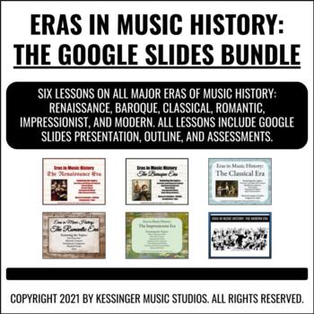 Preview of GOOGLE SLIDES BUNDLE - Eras in Music History: All 6 Major Eras!