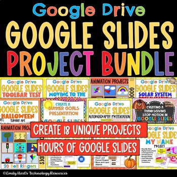 Preview of GOOGLE SLIDES BUNDLE: Hours of Engaging Projects Using Google Slides