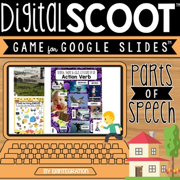 Preview of GOOGLE SLIDES DIGITAL SCOOT - Parts of Speech