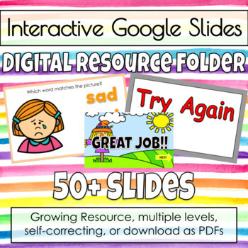 Preview of GOOGLE SLIDES (Digital Resource Folder for Special Education)