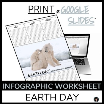 Preview of artic animals, Googles Slides or Print, emergency sub plan, polar bear activity