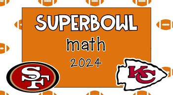 Preview of GOOGLE SLIDES SUPERBOWL MATH