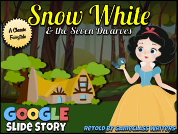 Preview of GOOGLE SLIDES: Snow White Fairytale Digital Storybook Reading Ebook