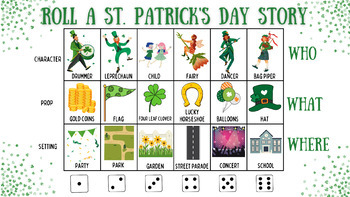 Preview of GOOGLE SLIDES St. Patrick's day how to write a short story for March