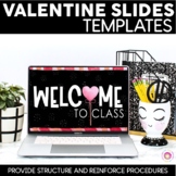 Valentine's Day Theme Slide Template | Distance Learning |