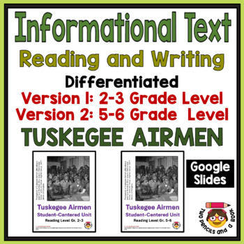 Preview of GOOGLE Tuskegee Airmen Reading Comprehension & Fluency Unit - Black History