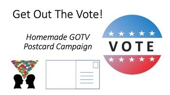Preview of GOTV Get Out The Vote Postcard Campaign Project!  Full Bundle!
