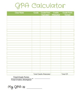 Preview of GPA Calculator