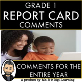 GRADE 1 REPORT CARD COMMENTS