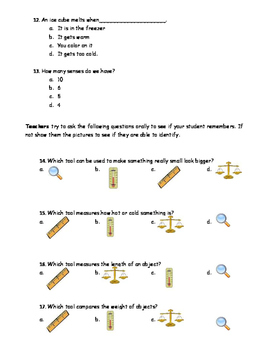 grade 1 science va sol 13 matter quiztest by leach files