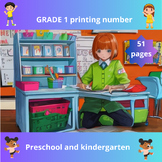 GRADE 1 printing number preschool and kindergarten