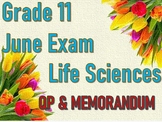 GRADE 11 - JUNE EXAM - LIFE SCIENCES - QUESTION PAPER & ME