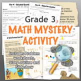 GRADE 3 CSI Math Mystery Activity - Fun Review of all CCSS Topics