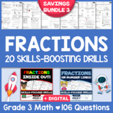 3RD GRADE NUMBER & OPERATIONS FRACTIONS: 20 Skills-Boostin