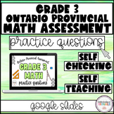 GRADE 3 Ontario Provincial Math Test Practice - SELF CHECK