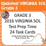 GRADE 3 2016 VIRGINIA SOL MATH TASKCARDS TEST PREP TIME