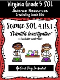Scientific Investigation VA Science SOL 4.1-5.1 Worksheet
