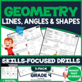 GRADE 4 GEOMETRY: 5 Skills-Boosting Math Worksheets