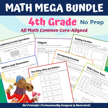 Preview of GRADE 4 MATH MEGA BUNDLE -- ALL CCSS COVERED