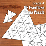 GRADE 4 NF Fractions Tarsia Triangle Puzzle