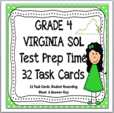 GRADE 4 VIRGINIA SOL MATH Test Prep TASK CARDS