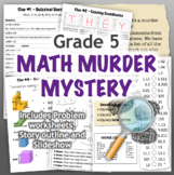 GRADE 5 CSI Math Murder Mystery Activity - Fun Review of a
