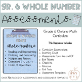 GRADE 6 MATH ASSESSMENTS: WHOLE NUMBERS| UNIT TESTS | EXIT
