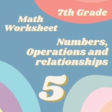 GRADE 7 MATHEMATICS WORKSHEET 5 (NUMBERS,OPERATIONS AND RE