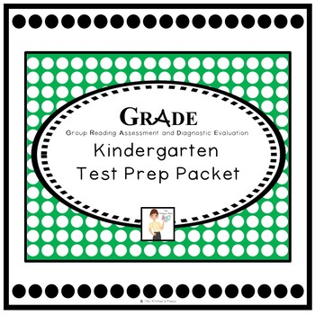 Preview of GRADE Kindergarten Test Prep Packet