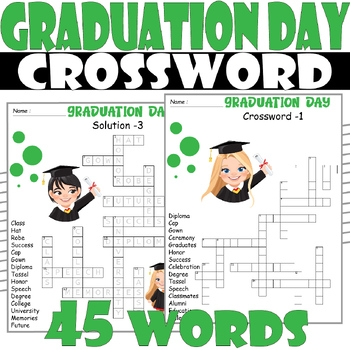 GRADUATION DAY Crossword Puzzle All about GRADUATION DAY Crossword
