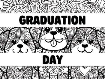 Preview of GRADUATION DAY IS PAW-SITIVELY FUN! Dog Bulletin Board Decor Kit