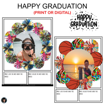 Preview of GRADUATION | PRINT OR INTERACTIVE HAPPY GRADUATION | END OF THE YEAR ACTIVITIES