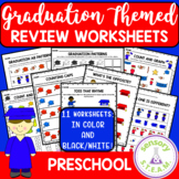 GRADUATION THEME Worksheets for Preschool | patterns, coun