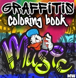 GRAFFITI AND STREET ART COLORING BOOK For Kids And Adults.