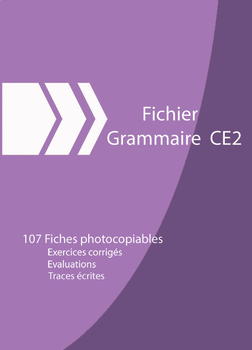 Preview of FRENCH GRAMMAR 3rd GRADE  GRAMMAIRE CE2