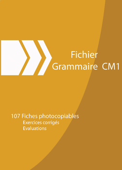Preview of FRENCH GRAMMAR    4TH-5TH GRADE GRAMMAIRE CM1